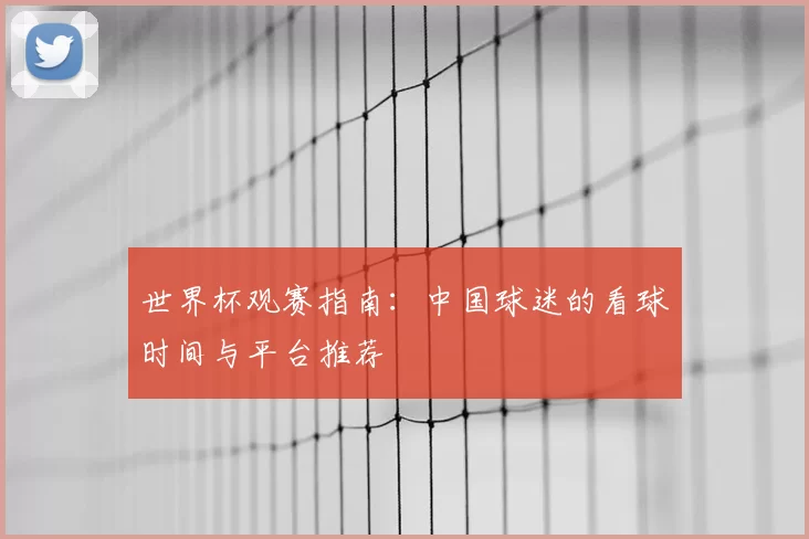 世界杯观赛指南:中国球迷的看球时间与平台推荐