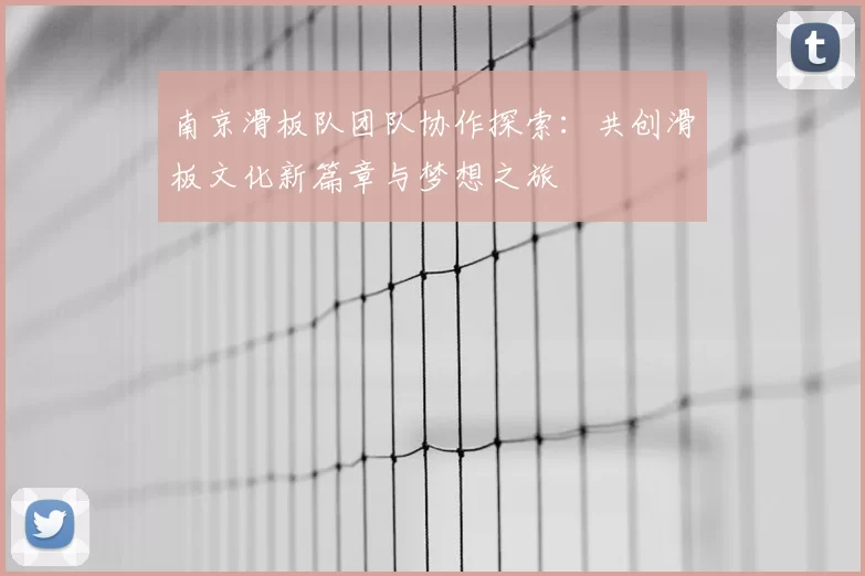 南京滑板队团队协作探索：共创滑板文化新篇章与梦想之旅