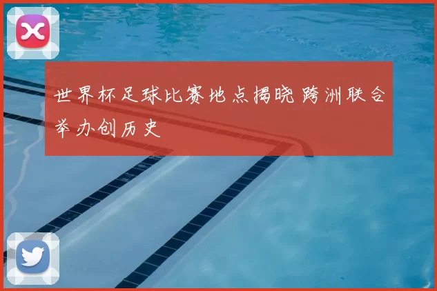 世界杯足球比赛地点揭晓 跨洲联合举办创历史